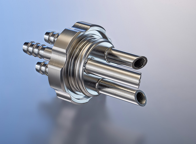 Bauteil für die Fluidmesstechnik/Medizintechnik